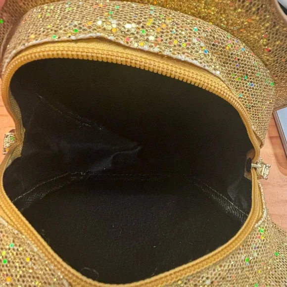 Gold Glitter Tequila Bottle Bag - Picture 2 of 3